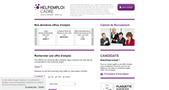 Desktop Screenshot of helpemploicadre.com