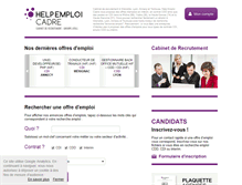 Tablet Screenshot of helpemploicadre.com
